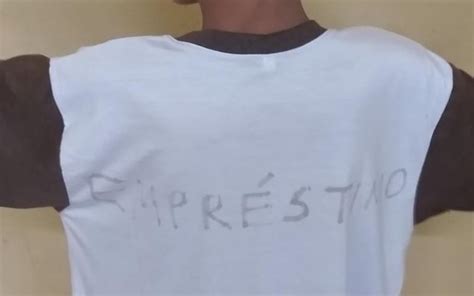 Estudante usa uniforme escrito 'empréstimo' e é alvo .